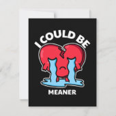 私は意地悪かもしれない | 壊れたハートグリーティングカード シーズンカード (正面)