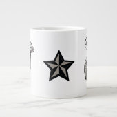 私は意見を持っています(ギニアの鳥) ジャンボコーヒーマグカップ (正面)