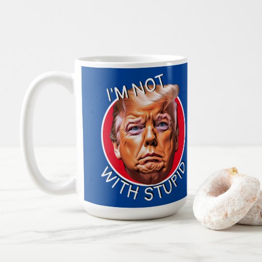 私は愚かなトランプを持っていない コーヒーマグカップ (ドーナツ)