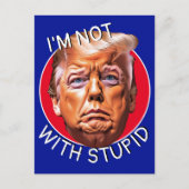 私は愚かなトランプを持っていない ポストカード (正面)