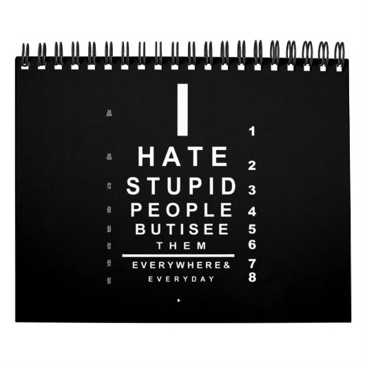 私は愚かな人々の目線が嫌い カレンダー (カバー)