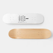 私は愚かな人々の目線が嫌い スケートボード (横)