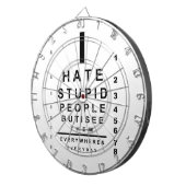 私は愚かな人々の目線が嫌い ダーツボード (正面右)