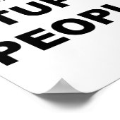 私は愚かな人々を嫌いおもしろい- ポスター (角)