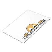 私は愚かな人々を見る ノートパッド (アングル)