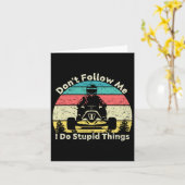 私は愚か後を追な事を行わないヴィンテージレース カード (黄色い花)