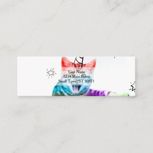 私は愚か者だ！ スキニー名刺 (正面)