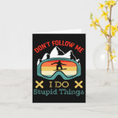 私は愚後を追かな事を行わないおもしろいことわざSn カード (黄色い花)