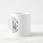 私は愚後を追かな事を行わないサスカッチSnowb コーヒーマグカップ (正面左)