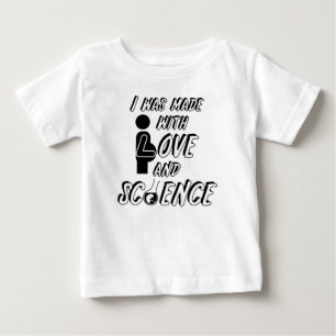私は愛および科学となされました ベビーTシャツ