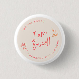 私は愛されたボタン小 缶バッジ