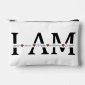 私は愛され、選ばれ、価値があり、勝利し、十分である アクセサリーポーチ (正面)