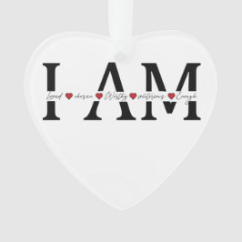 私は愛され、選ばれ、価値があり、勝利し、十分である オーナメント