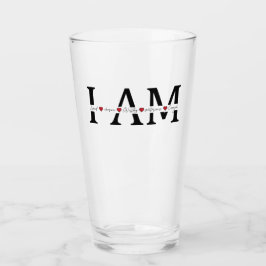 私は愛され、選ばれ、価値があり、勝利し、十分である タンブラーグラス