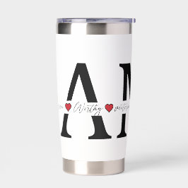 私は愛され、選ばれ、価値があり、勝利し、十分である 保温保冷タンブラー