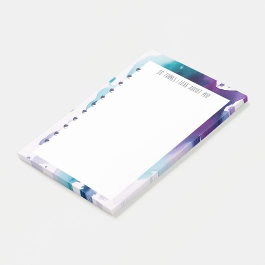 私は愛してあなたの投稿その – 抽象芸術の水色 ポストイット (アングル)