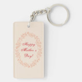 私は愛してあなたモダンの母の日の写真 キーホルダー (裏面)