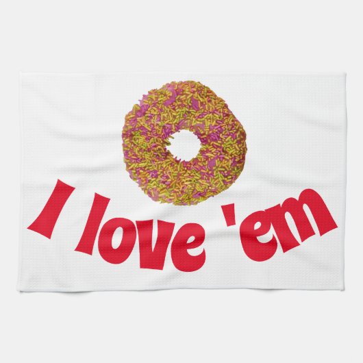 私は愛している キッチンタオル (横)