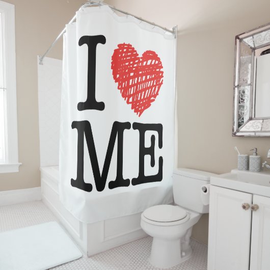 私は愛している シャワーカーテン (インサイチュ)