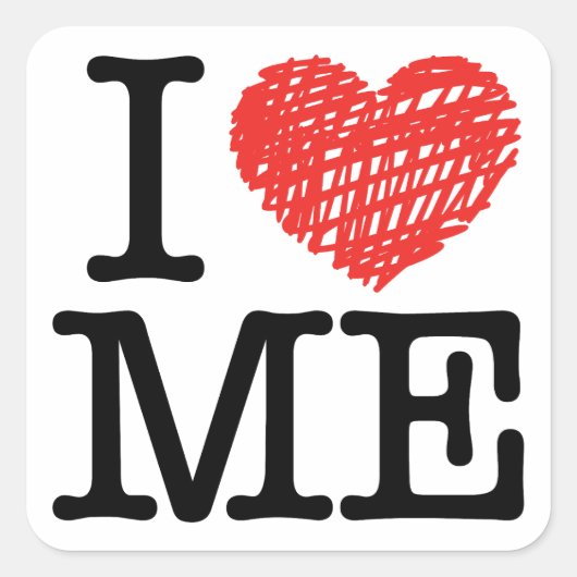 私は愛している スクエアシール (正面)