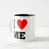 私は愛している ツートーンマグカップ (正面左)