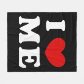 私は愛している フリースブランケット (正面(横))