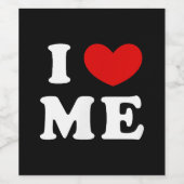 私は愛している ワインラベル (シングルラベル)