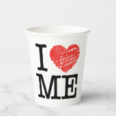 私は愛している 紙コップ (正面)