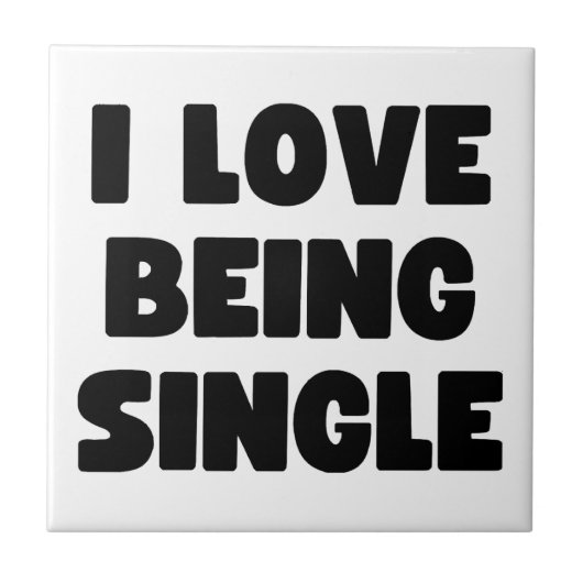 私は愛してい独身のる タイル (正面)