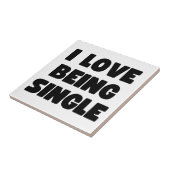 私は愛してい独身のる タイル (側面)