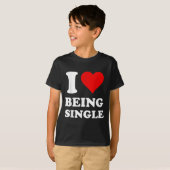 私は愛してい独身のる Tシャツ (正面フル)