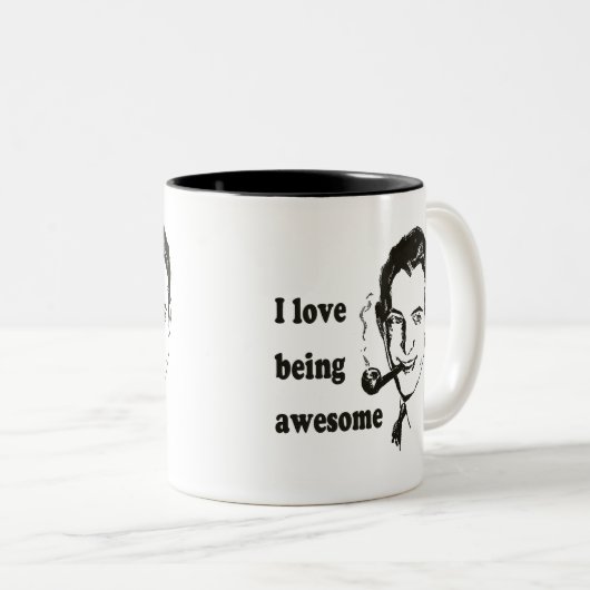 私は愛してい素晴らしる ツートーンマグカップ (正面右)