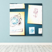 私は愛してるよ、キャンバス キャンバスプリント (インサイチュ (ウッドフロア))