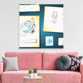 私は愛してるよ、キャンバス キャンバスプリント (インサイチュ (リビング))