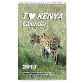 私は愛しますケニヤのカレンダー(独身のなページ)を カレンダー (カバー)