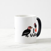 私は愛しますハゲタカ(北アメリカ)を モーフィングマグカップ (正面右)