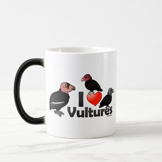 私は愛しますハゲタカ(北アメリカ)を モーフィングマグカップ (左)