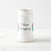 私は愛しますハンガリー(Kalocsai)を ビールジョッキ (中央)