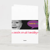 私は愛しますバレンタインカード(ヒューグラントのスタイル、白い) シーズンカード (裏面)