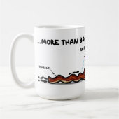 "私は愛しますベーコンよりもっと" コーヒーマグカップ (左)