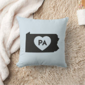 私は愛しますペンシルバニアの州の装飾用クッション16"をx 16" クッション (ブランケット)