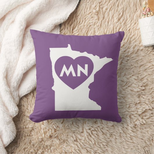 私は愛しますミネソタの州の装飾用クッション16"をx 16" クッション (ブランケット)