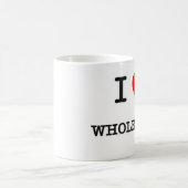 私は愛します全ミルク(食糧)を コーヒーマグカップ (中央)