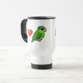 私は愛します太平洋のParrotlets (緑)を トラベルマグ (正面左)