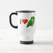 私は愛します太平洋のParrotlets (緑)を トラベルマグ (左)