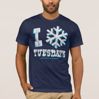 私は愛します火曜日(ヴィンテージ)を Tシャツ