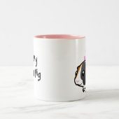 私は愛します私のモルモット/Cavy (滑らかな毛)を ツートーンマグカップ (中央)