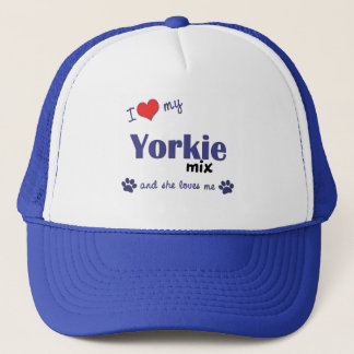 私は愛します私のヨークシャーテリアの組合せ(メス犬)を キャップ