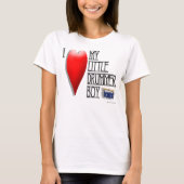 "私は愛します私の小さいドラマーの男の子"を Tシャツ (正面)