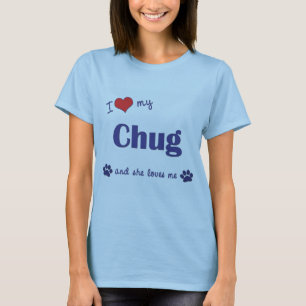 私は愛します私の汽笛の音(メス犬)を Tシャツ